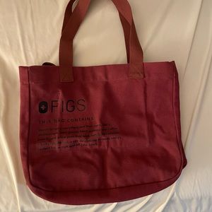 Figs “Dark Cherry” tote bag